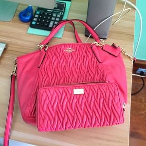 Coach bag and wallet